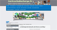 Desktop Screenshot of cartoucherecharge.fr