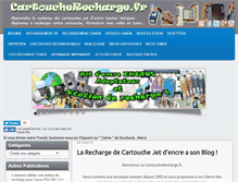 Tablet Screenshot of cartoucherecharge.fr